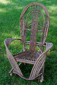 willow chair, bent willow furniture, rustic chair